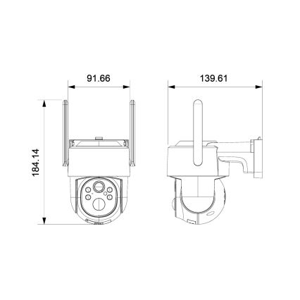 Immax NEO 07820L - Chytrá venkovní solární kamera se senzorem 6000 mAh IP65 Tuya
