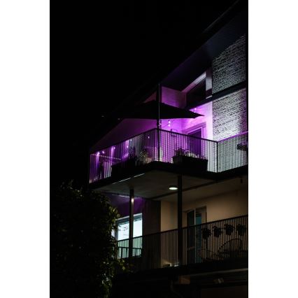 LED RGB+CCT Stmívatelný venkovní řetěz GIRLANDA 15xLED/1W/230V 15m Wi-Fi Tuya IP65 + dálkové ovládání