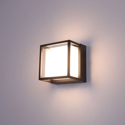 Immax NEO 07901L - LED RGB+CCTW Stmívatelné venkovní nástěnné svítidlo NEO LITE CUBE LED/15W/230V 2700-6500K IP67 Wi-Fi Tuya černá