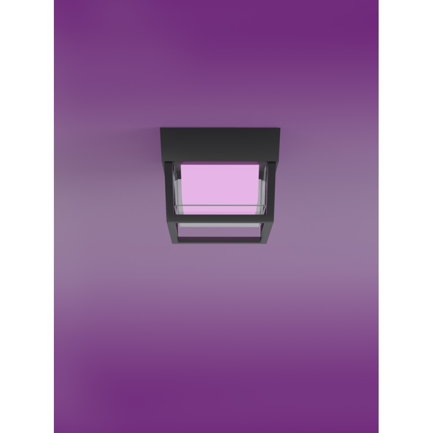 Immax NEO 07901L - LED RGB+CCTW Stmívatelné venkovní nástěnné svítidlo NEO LITE CUBE LED/15W/230V 2700-6500K IP67 Wi-Fi Tuya černá