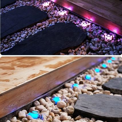 Immax NEO 07905L - LED RGB Stmívatelné solární svítidlo ESTRELAS 8xLED/0,25W/5V IP65 Tuya 2200 mAh