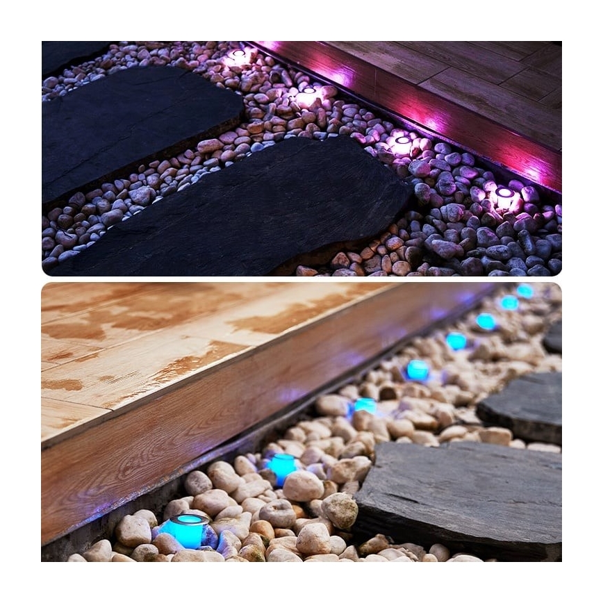 Immax NEO 07905L - LED RGB Stmívatelné solární svítidlo ESTRELAS 8xLED/0,25W/5V IP65 Tuya 2200 mAh