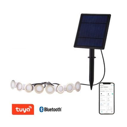 Immax NEO 07905L - LED RGB Stmívatelné solární svítidlo ESTRELAS 8xLED/0,25W/5V IP65 Tuya 2200 mAh