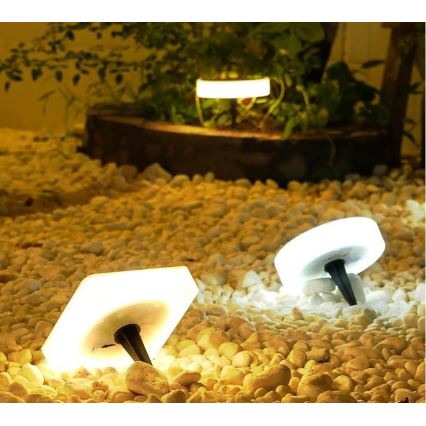 Immax NEO 07911L - LED RGB Stmívatelné solární svítidlo se senzorem NEO LITE LED/1W/5V hranatý IP54 Tuya 1300 mAh