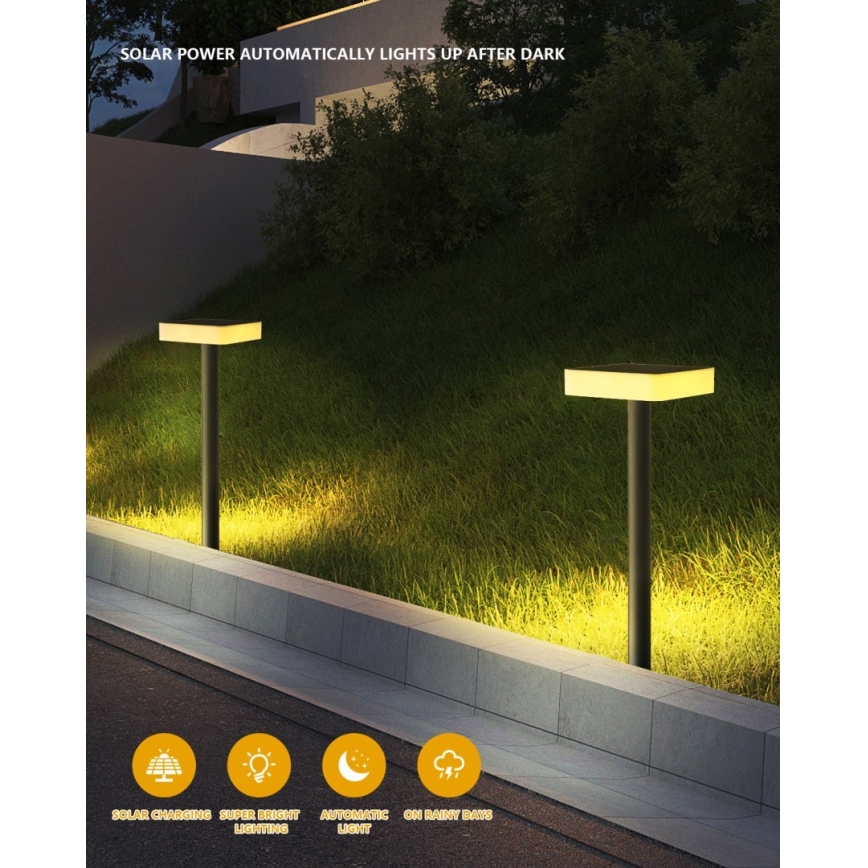 Immax NEO 07911L - LED RGB Stmívatelné solární svítidlo se senzorem NEO LITE LED/1W/5V hranatý IP54 Tuya 1300 mAh