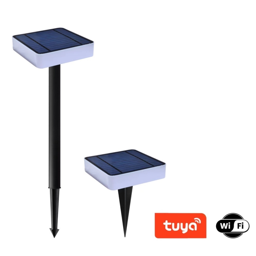 Immax NEO 07911L - LED RGB Stmívatelné solární svítidlo se senzorem NEO LITE LED/1W/5V hranatý IP54 Tuya 1300 mAh