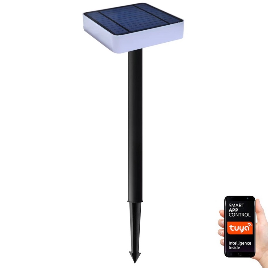 Immax NEO 07911L - LED RGB Stmívatelné solární svítidlo se senzorem NEO LITE LED/1W/5V hranatý IP54 Tuya 1300 mAh