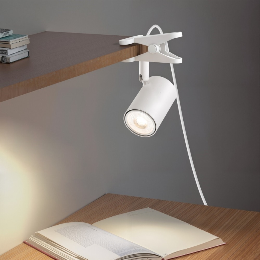 Immax NEO 08292L - Lampa s klipem PUNTO 1xGU10/9W/230V bílá
