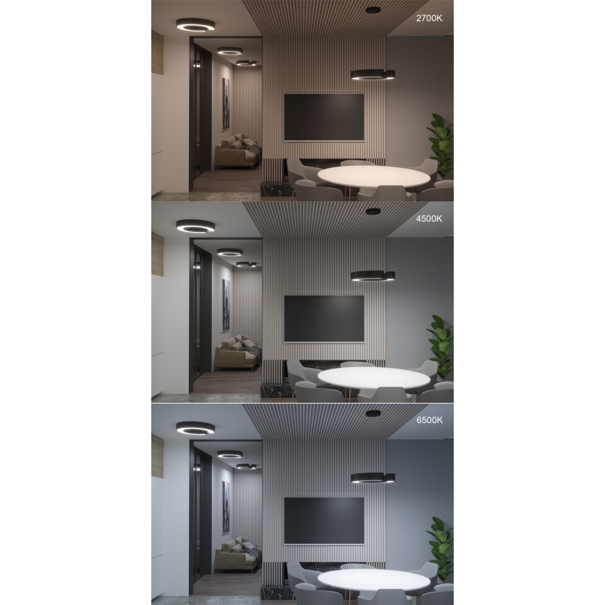 Immax NEO 7134 - LED SMART Stmívatelný lustr na lanku CÉČKO LED/43W/230V + dálkové ovládání 60 cm Tuya ZigBee