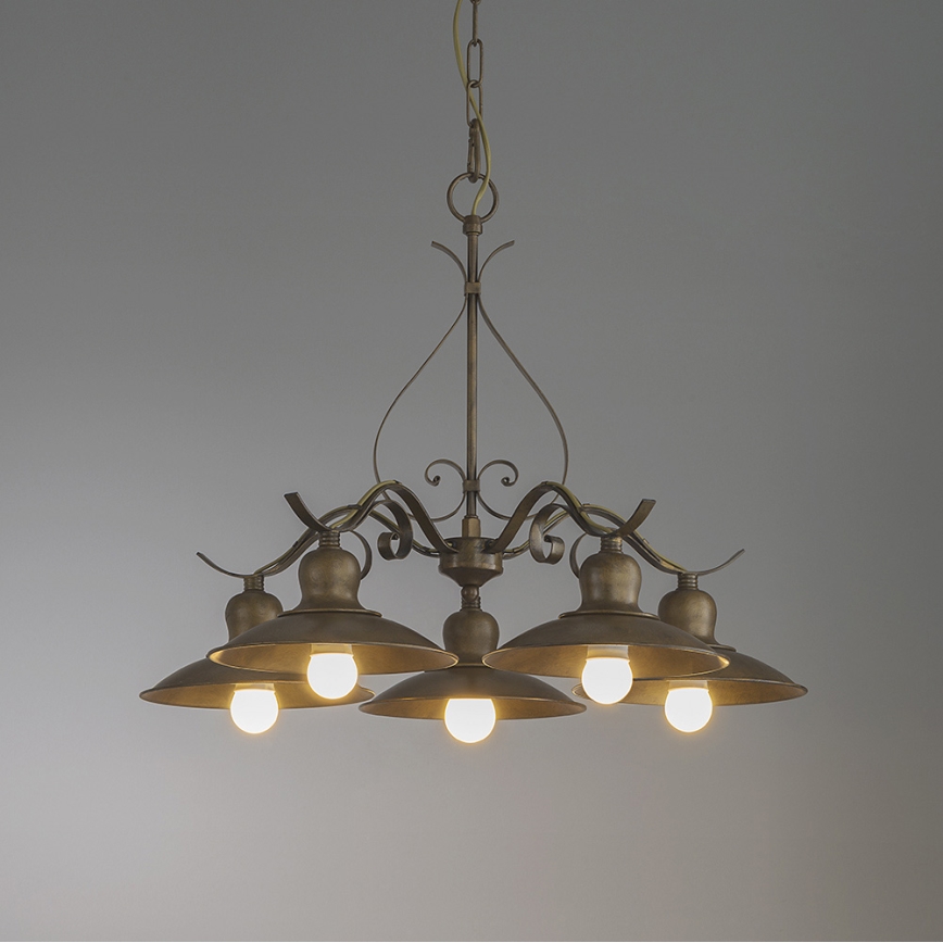 INCANTI 02-761 - Lustr na řetězu LENA 5xE27/42W/230V