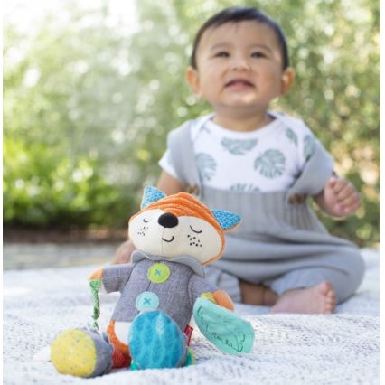 Infantino - Plyšová hračka s kousátky 30 cm lišák