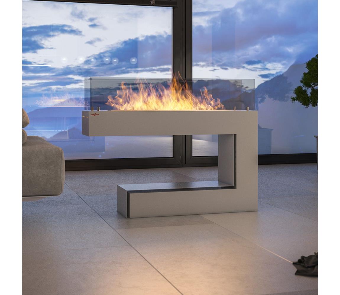 InFire InFire - BIO krb 110x85,5 cm 3kW bílá IF0031