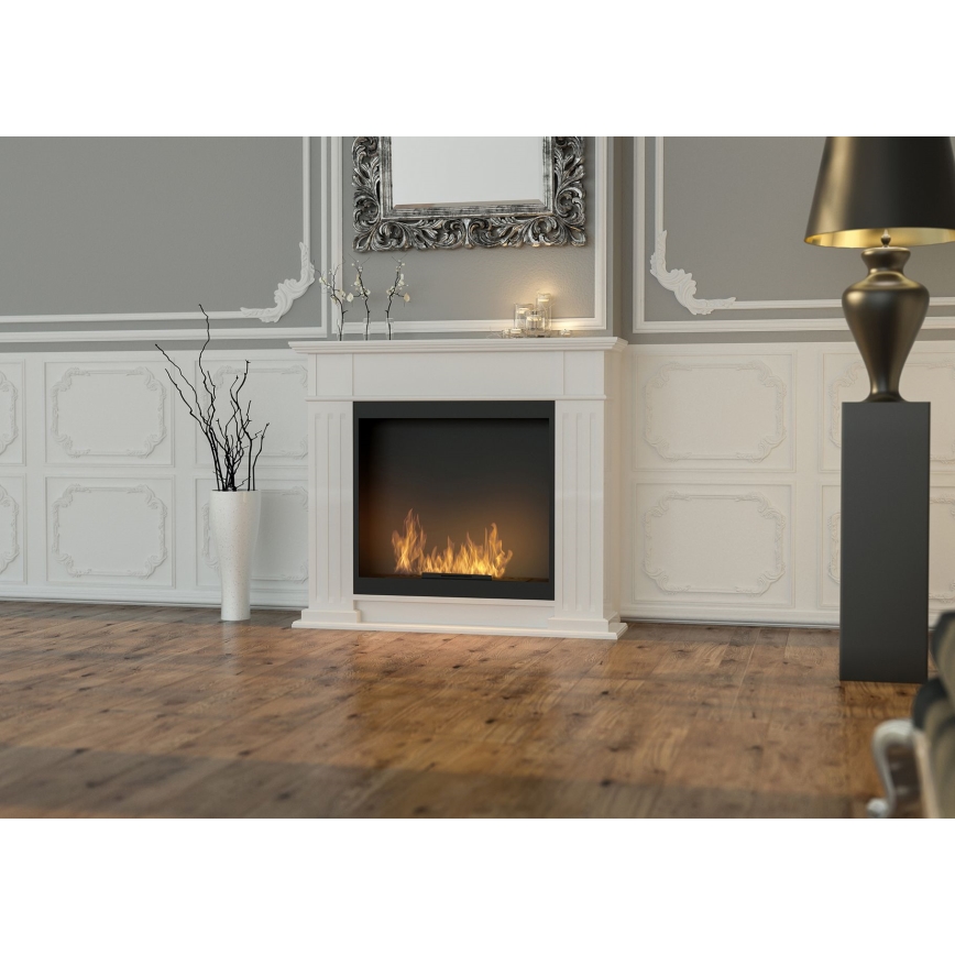 InFire - BIO krb 115x100 cm 3kW bílá