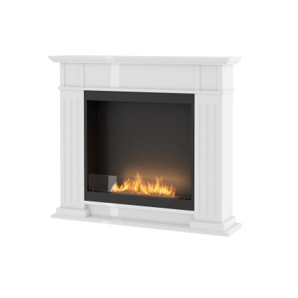 InFire - BIO krb 115x100 cm 3kW bílá