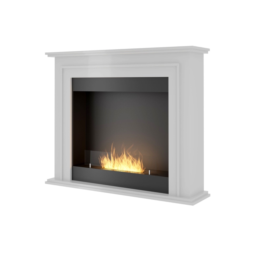 InFire - BIO krb 90x112,5 cm 3kW bílá