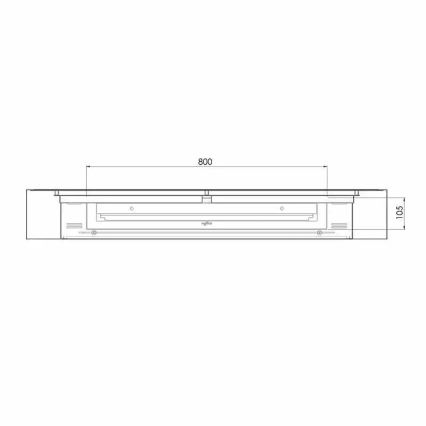 InFire - Nástěnný BIO krb 120x56 cm 3kW černá