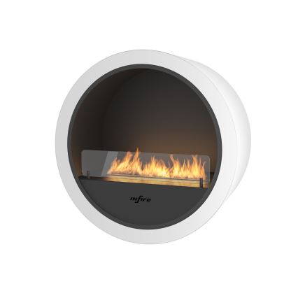 InFire - Nástěnný BIO krb pr. 70 cm 3kW bílá