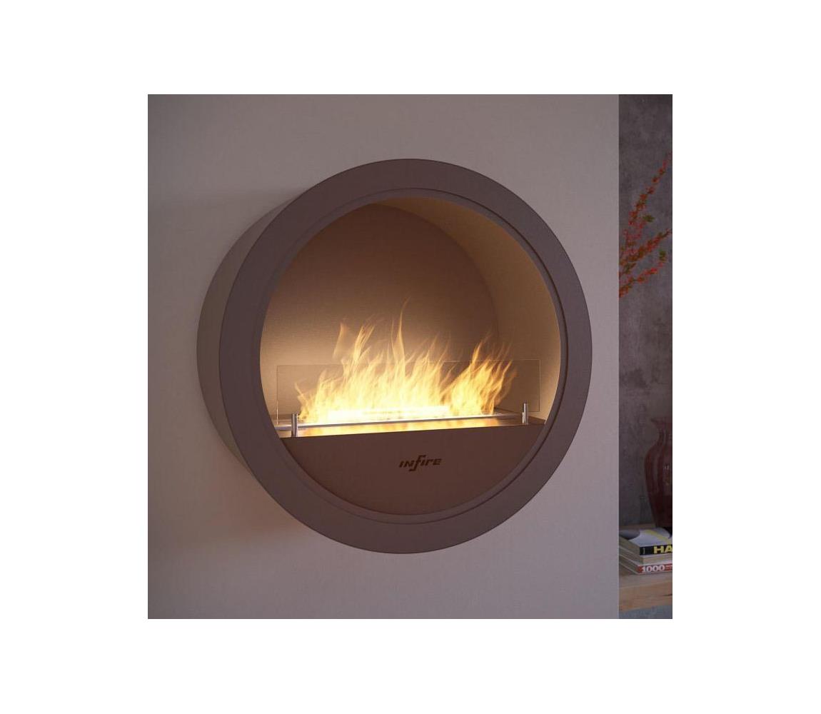 InFire InFire - Nástěnný BIO krb pr. 70 cm 3kW černá IF0005