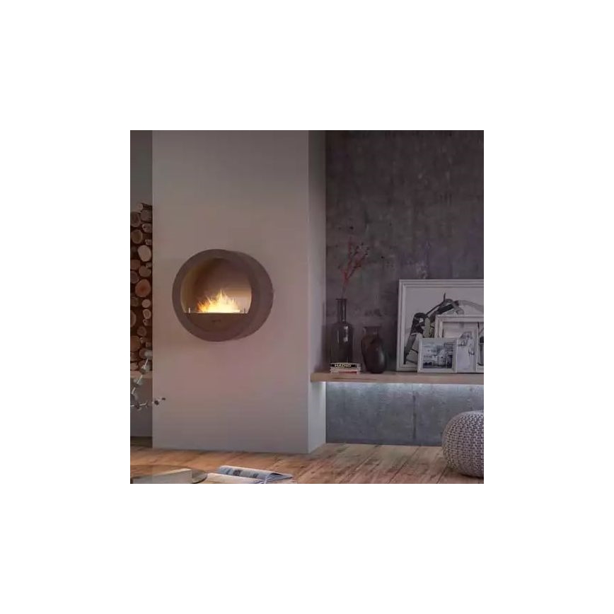 InFire - Nástěnný BIO krb pr. 70 cm 3kW černá