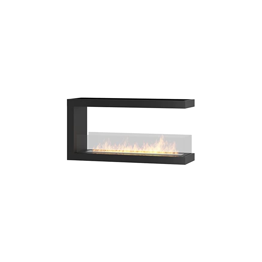InFire - Rohový BIO krb 100x50 cm 3kW oboustranný