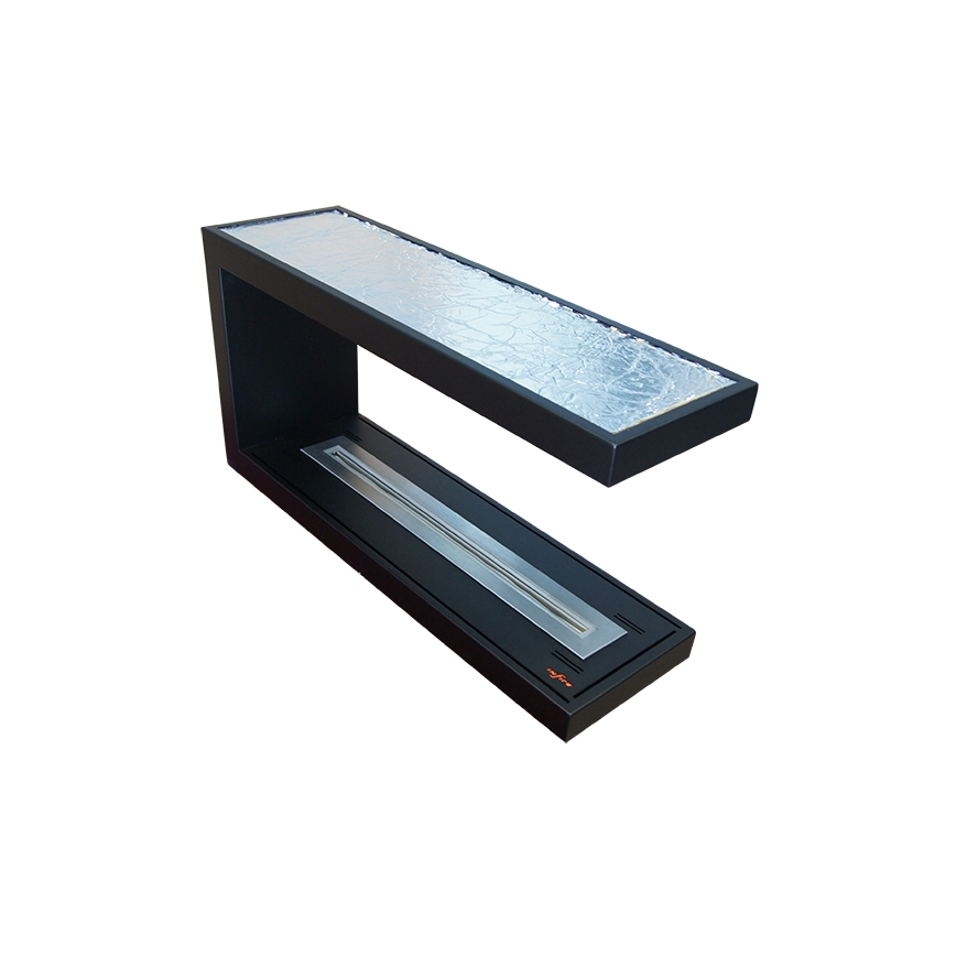 InFire - Rohový BIO krb 100x50 cm 3kW oboustranný