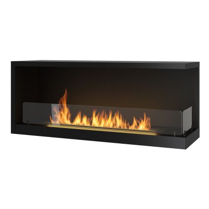 InFire - Rohový BIO krb 110x45 cm 3kW černá