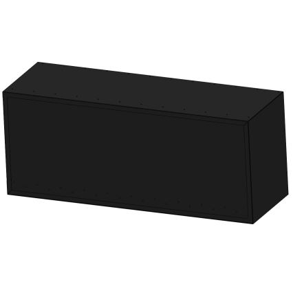 InFire - Rohový BIO krb 110x45 cm 3kW černá