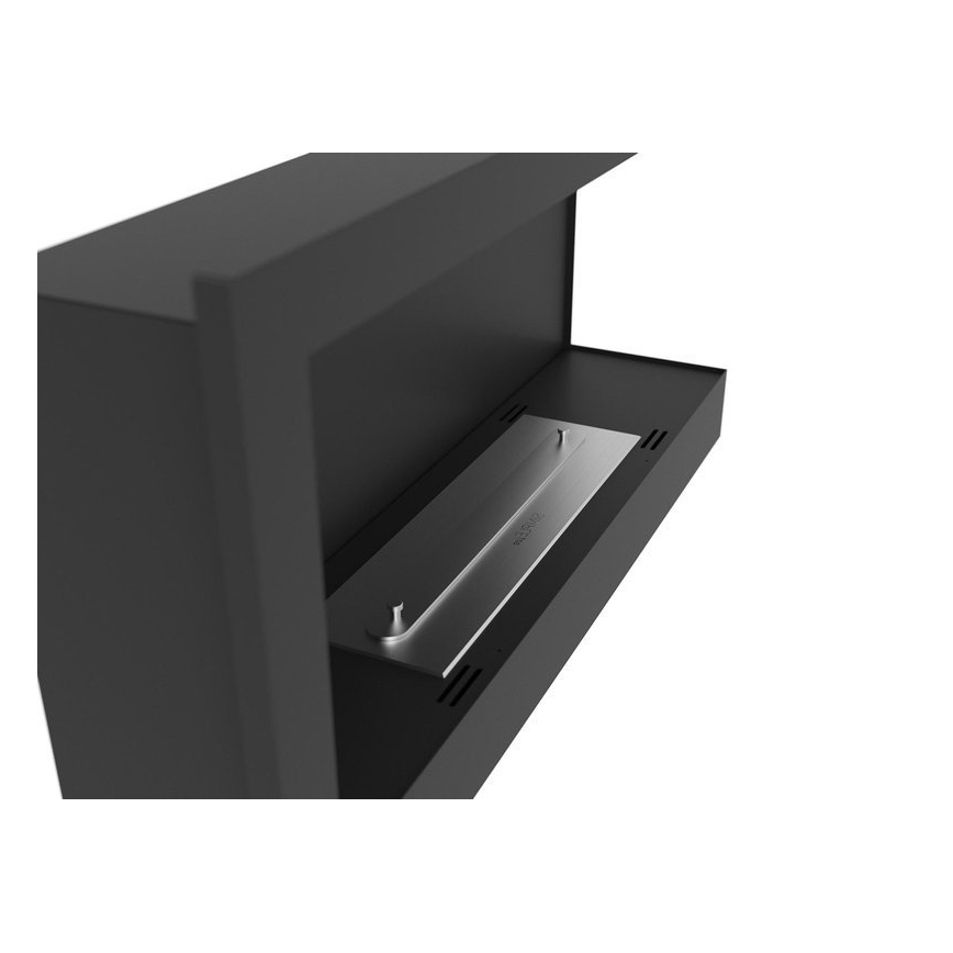 InFire - Rohový BIO krb 45x90 cm 3kW černá