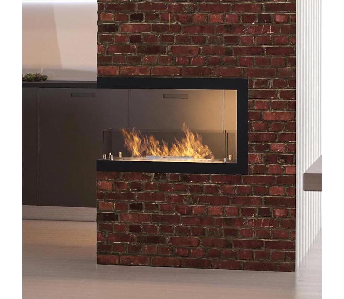 InFire InFire - Rohový BIO krb 80x50 cm 3kW oboustranný IF0039