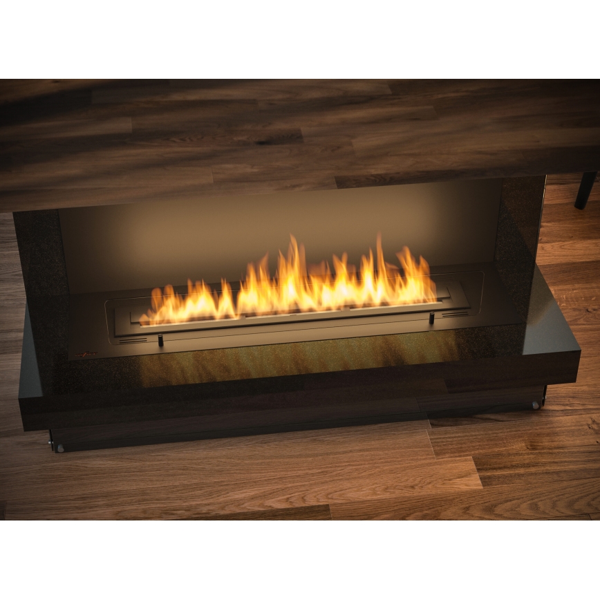 InFire - Vestavěný BIO krb 100x45 cm 3kW černá