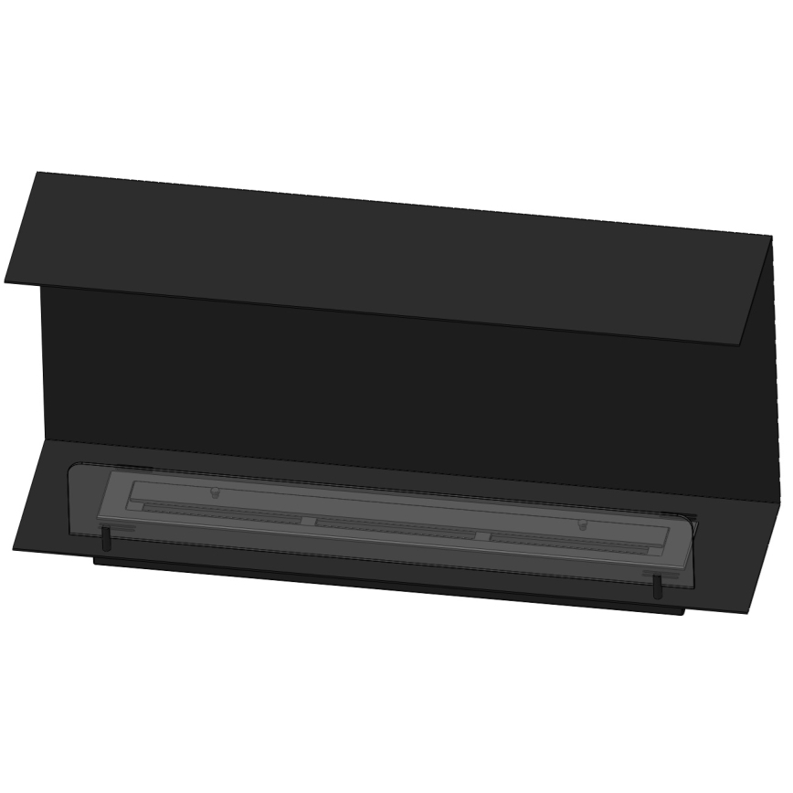 InFire - Vestavěný BIO krb 100x45 cm 3kW černá