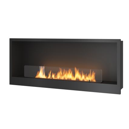 InFire - Vestavěný BIO krb 120x50 cm 3kW černá