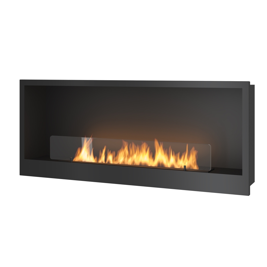InFire - Vestavěný BIO krb 120x50 cm 3kW černá