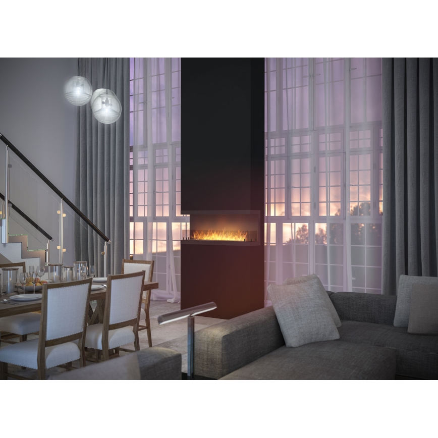 InFire - Vestavěný BIO krb 120x50 cm 5kW černá