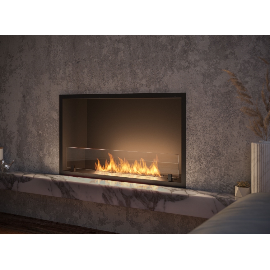 InFire - Vestavěný BIO krb 49,4x84,4 cm 3,5kW černá