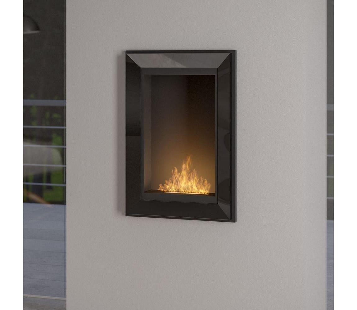 InFire InFire - Vestavěný BIO krb 79x55 cm 3kW černá IF0046