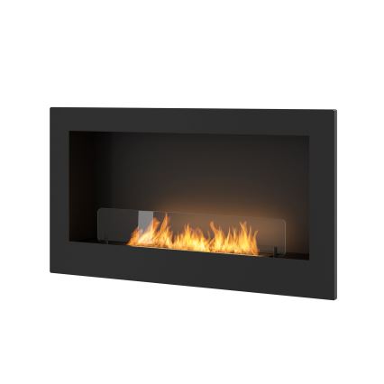 InFire - Vestavěný BIO krb 90x50 cm 3kW černá