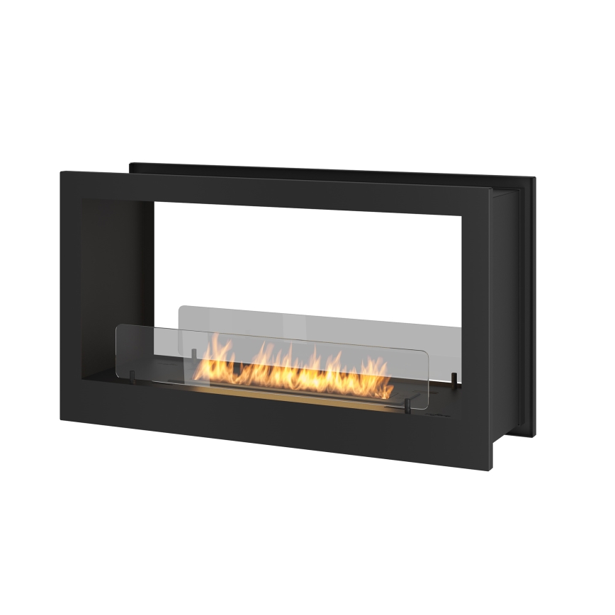 InFire - Vestavěný BIO krb 90x50 cm 3kW oboustranný