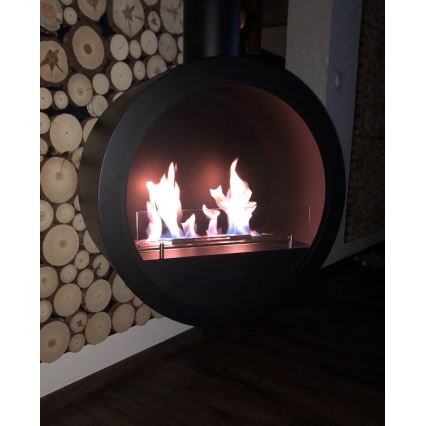 InFire - Závěsný BIO krb pr. 70 cm 3kW černá