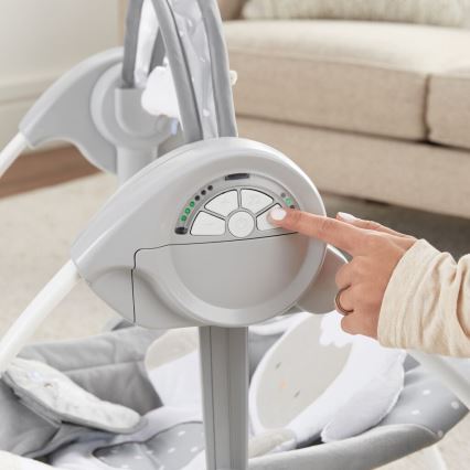 Ingenuity - Dětská houpačka s melodií CUDDLE LAMB 4xLR14