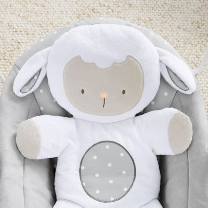 Ingenuity - Dětská houpačka s melodií CUDDLE LAMB 4xLR14