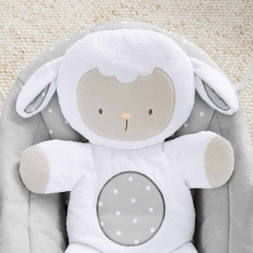 Ingenuity - Dětská houpačka s melodií CUDDLE LAMB 4xLR14
