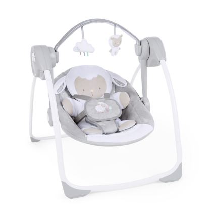 Ingenuity - Dětská houpačka s melodií CUDDLE LAMB 4xLR14