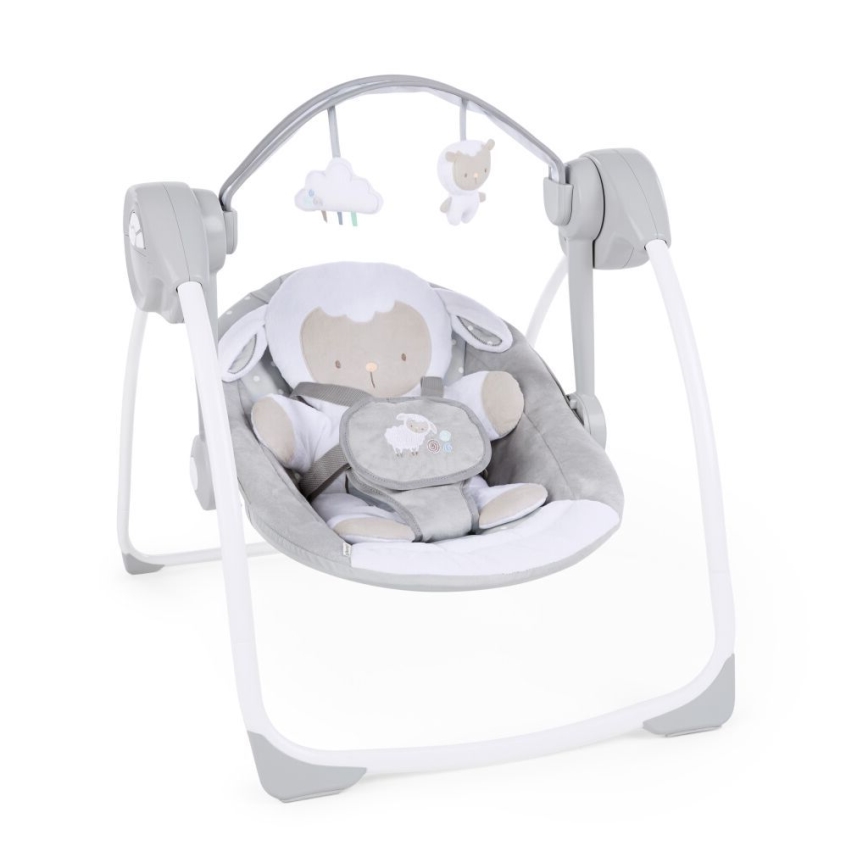 Ingenuity - Dětská houpačka s melodií CUDDLE LAMB 4xLR14