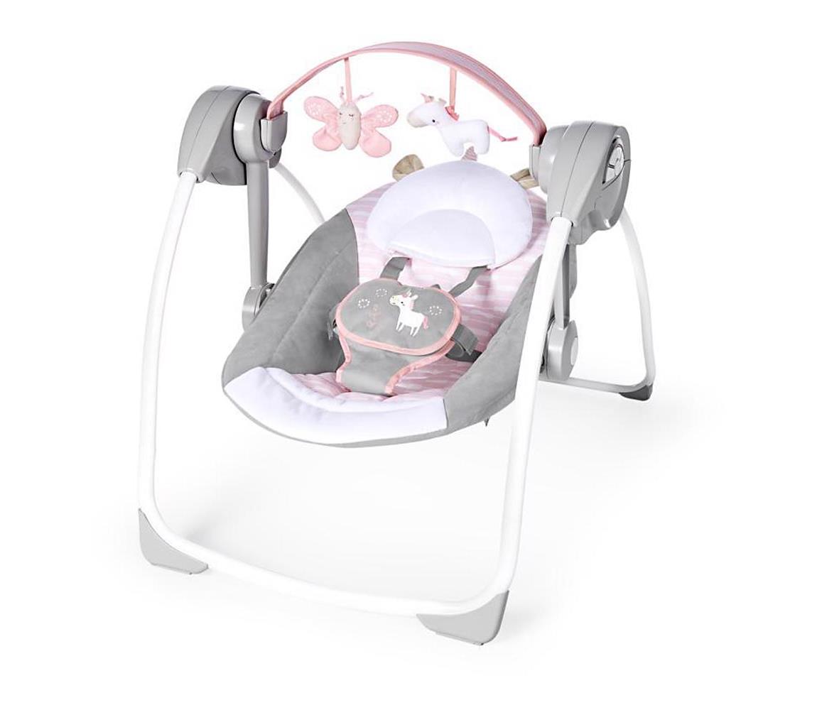 Ingenuity Ingenuity - Dětská houpačka s melodií FLORA THE UNICORN AG0119