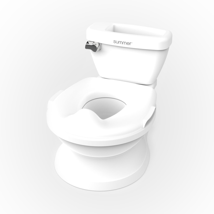 Ingenuity - Dětská toaleta se zvukem MY SIZE bílá 2xAAA