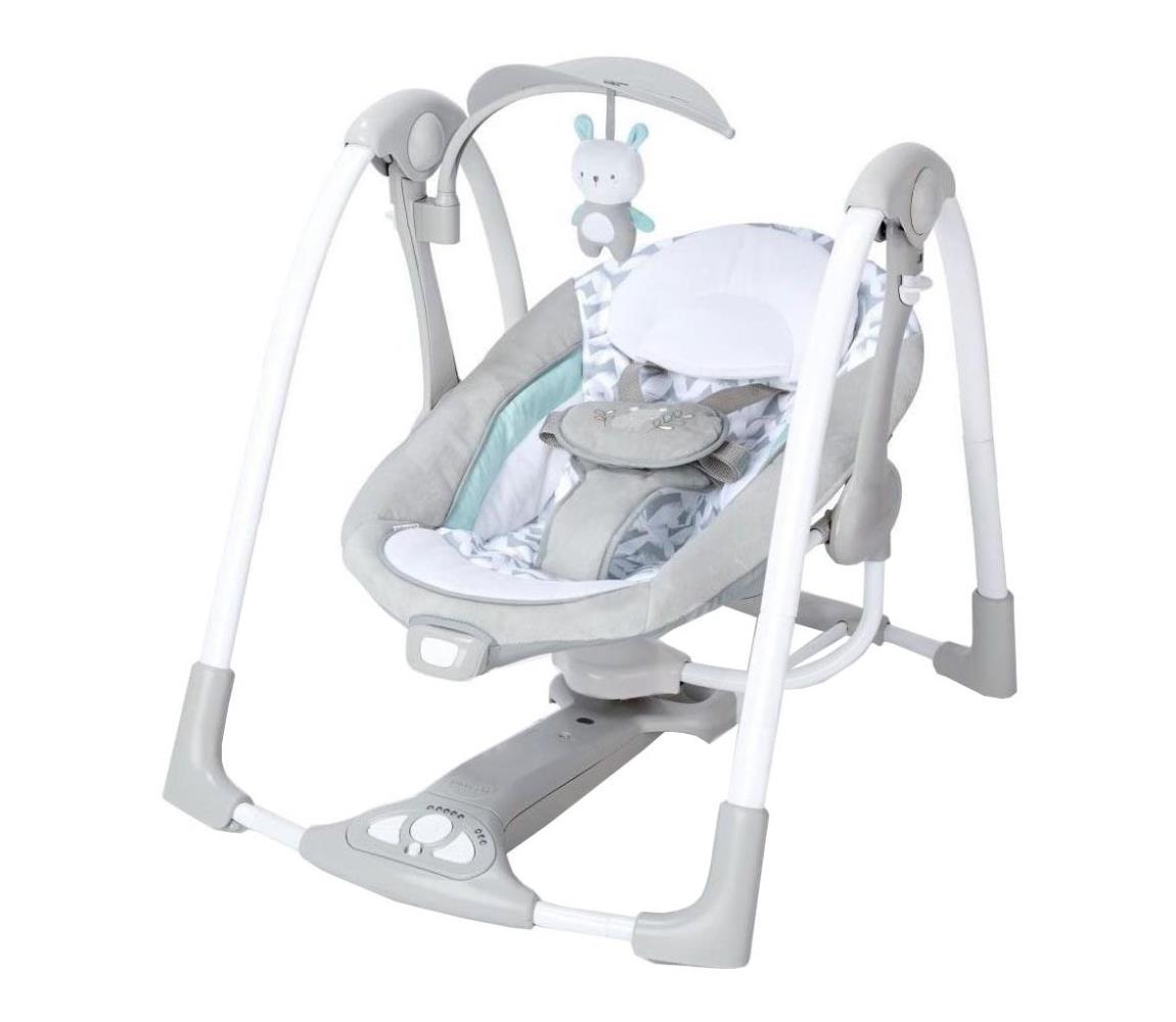 Ingenuity Ingenuity - Dětská vibrující houpačka s melodií 2v1 RAYLAN AG0366