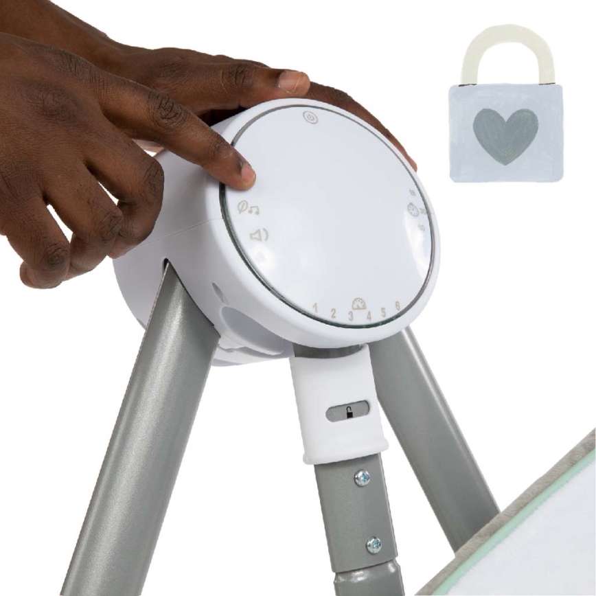 Ingenuity - Dětská vibrující houpačka s melodií ANYWAY SWAY 4xLR14
