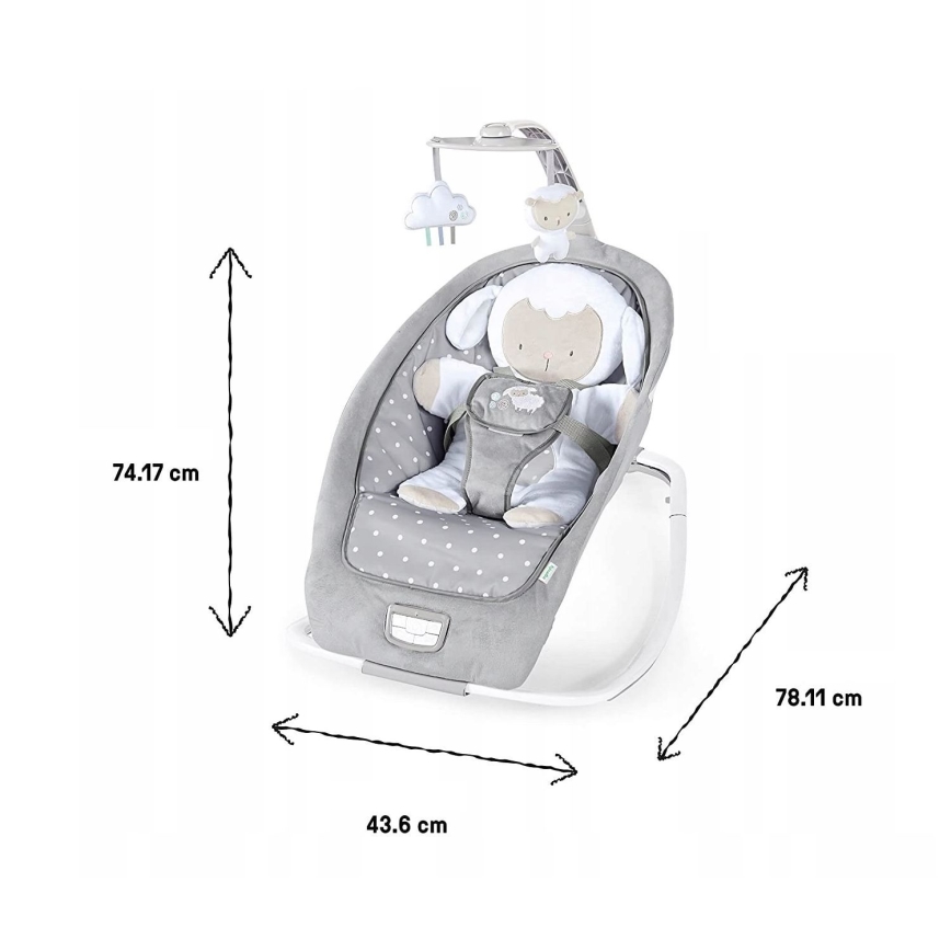 Ingenuity - Dětské houpátko s melodií CUDDLE LAMB