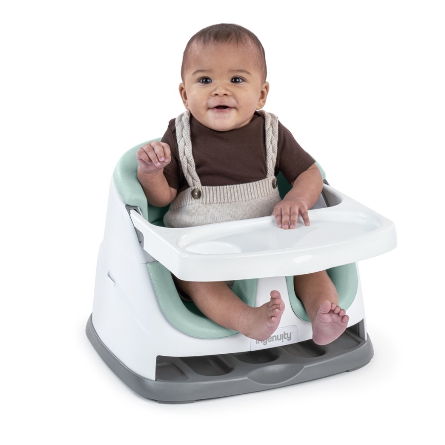 Ingenuity - Podsedák na jídelní židli 2v1 BABY BASE mintová